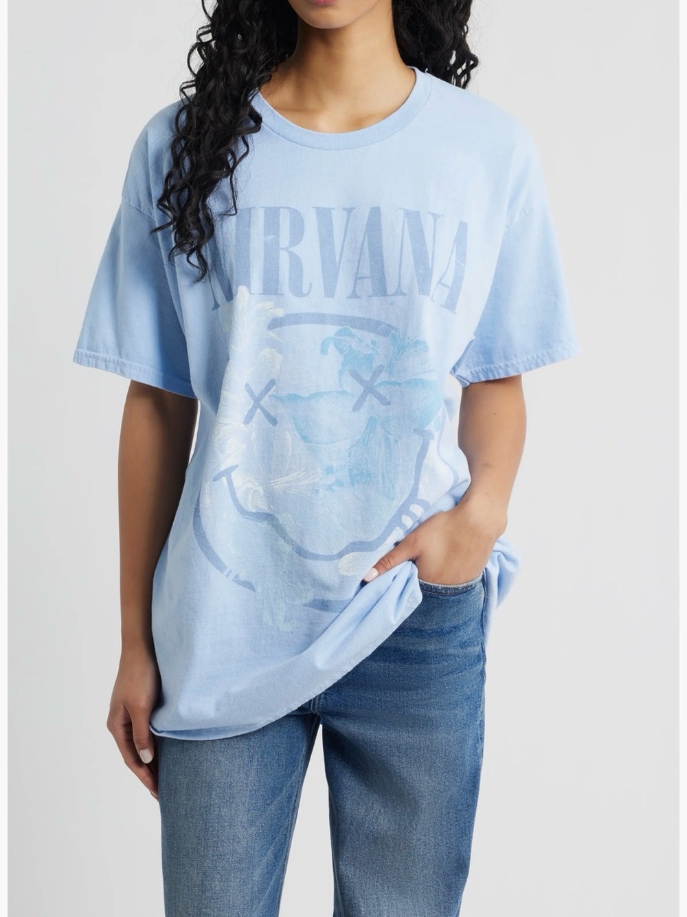 Nirvana Smiley Cotton Graphic T-shirt
